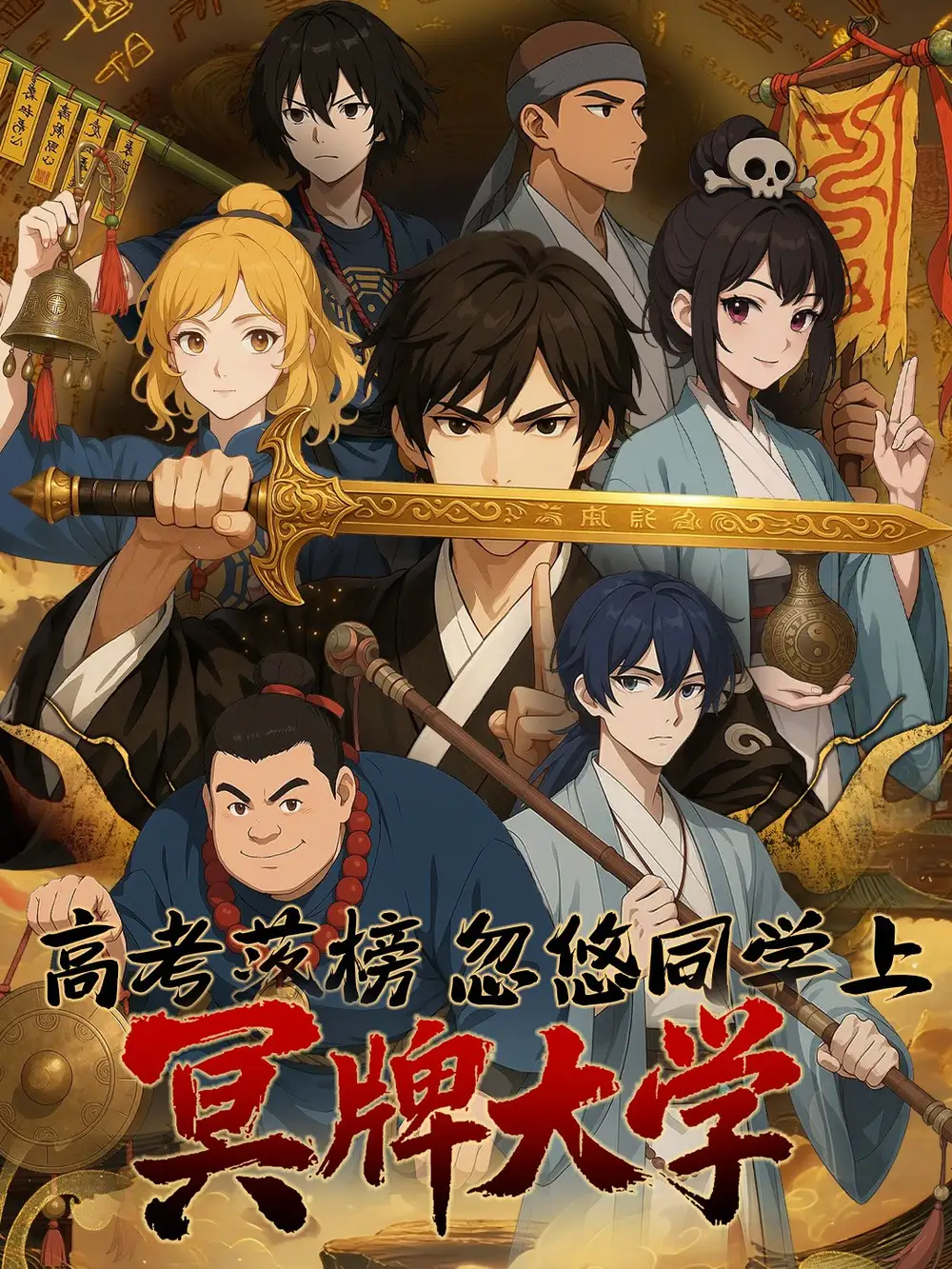 高考落榜，忽悠同学上冥牌大学 (54集) 动漫海报